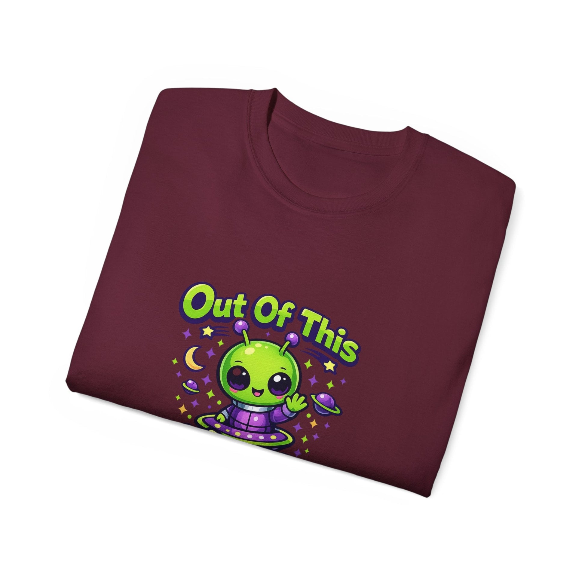 Out of This World Cute Alien Graphic T-Shirt Printify