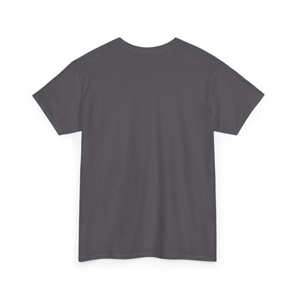 Minimal Circle Split Tee — Modern Graphic White T‑Shirt Printify