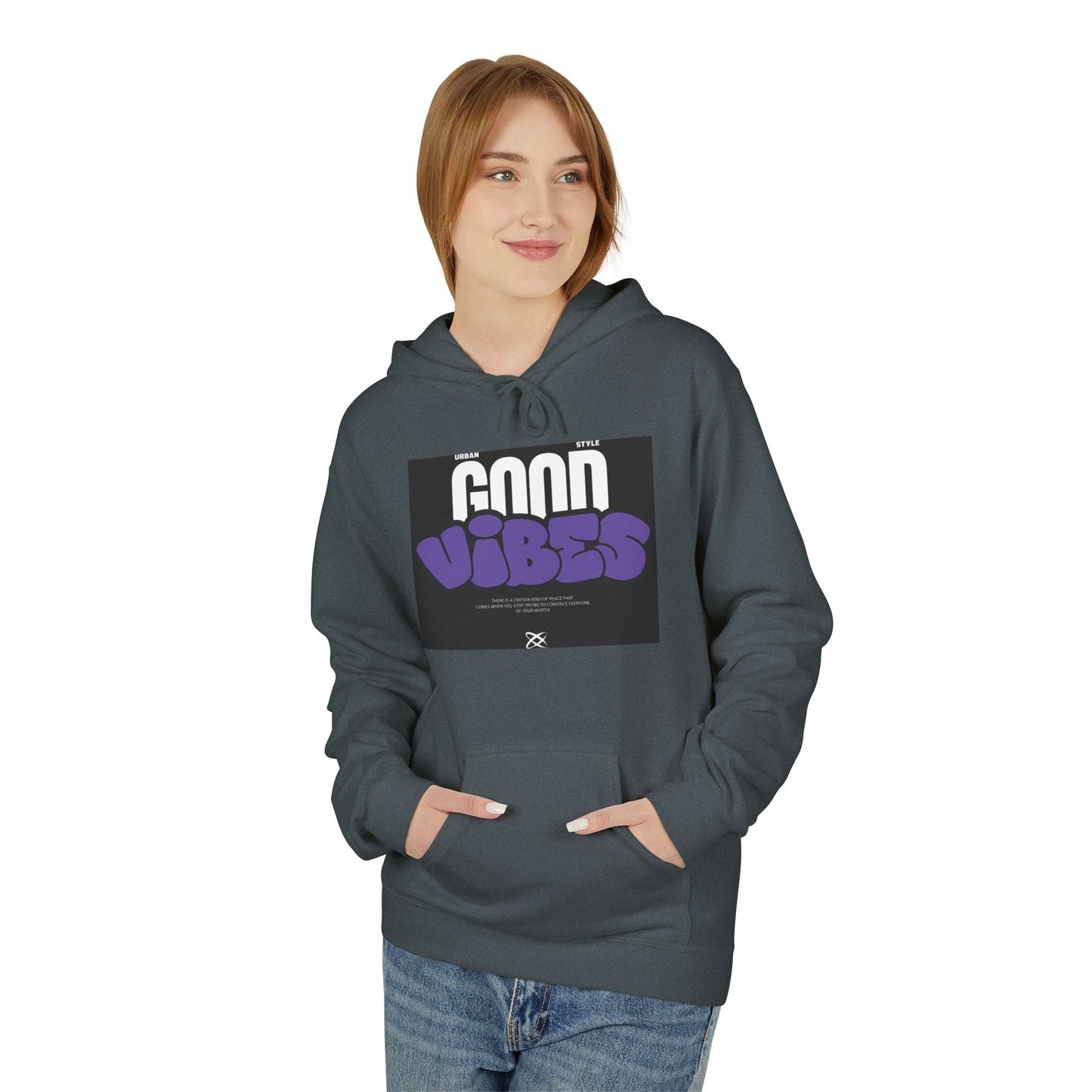 Good Vibes Hoodie — Retro Graffiti Streetwear Pullover Printify
