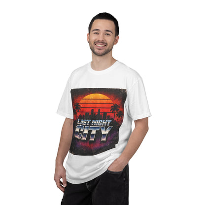 Last Night City T-Shirt — Retro Sunset Miami Vaporwave Tee Printify