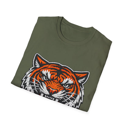 Tiger Head Graphic T-Shirt — Fierce Roaring Mascot Tee Printify