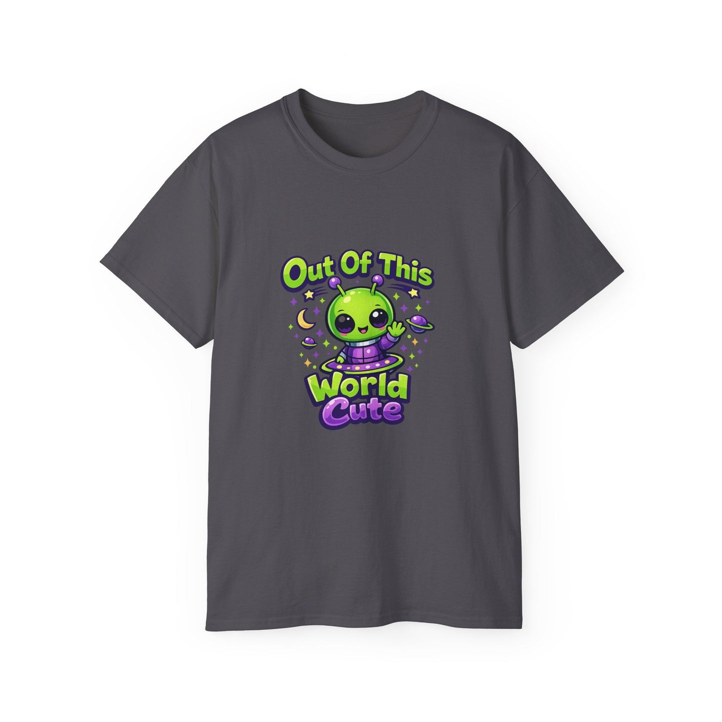 Out of This World Cute Alien Graphic T-Shirt Printify