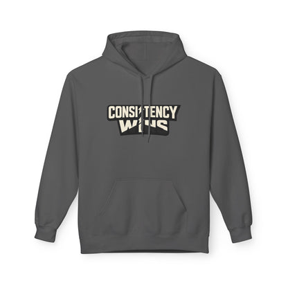 Consistency Wins Hoodie — Motivational Graphic Pullover Printify