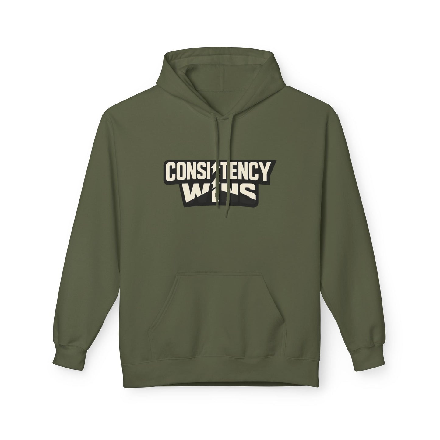 Consistency Wins Hoodie — Motivational Graphic Pullover Printify