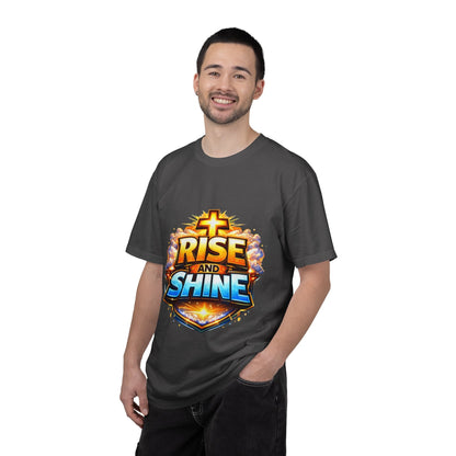 Rise and Shine Christian T-Shirt for Men – Inspirational Graphic Tee Printify