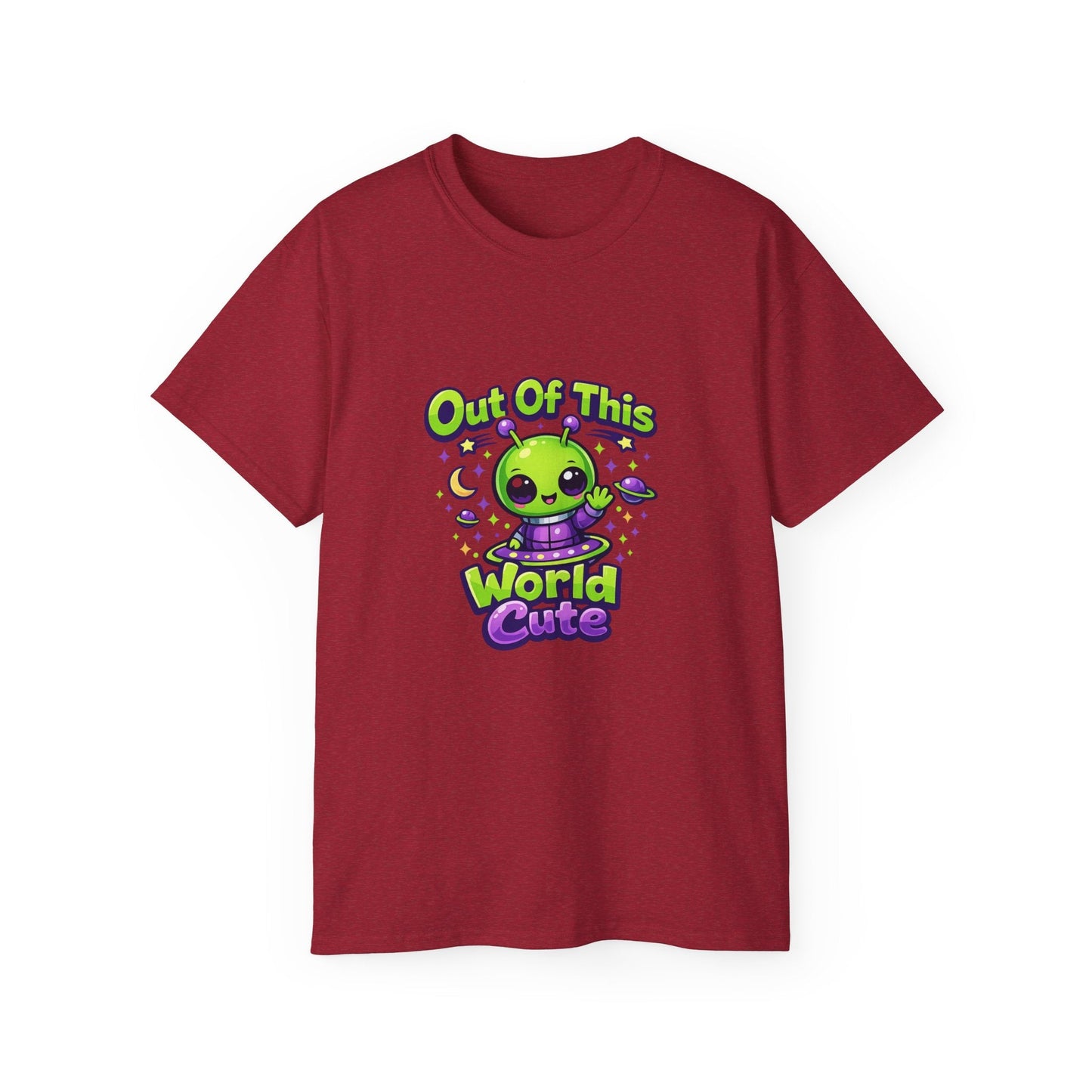 Out of This World Cute Alien Graphic T-Shirt Printify