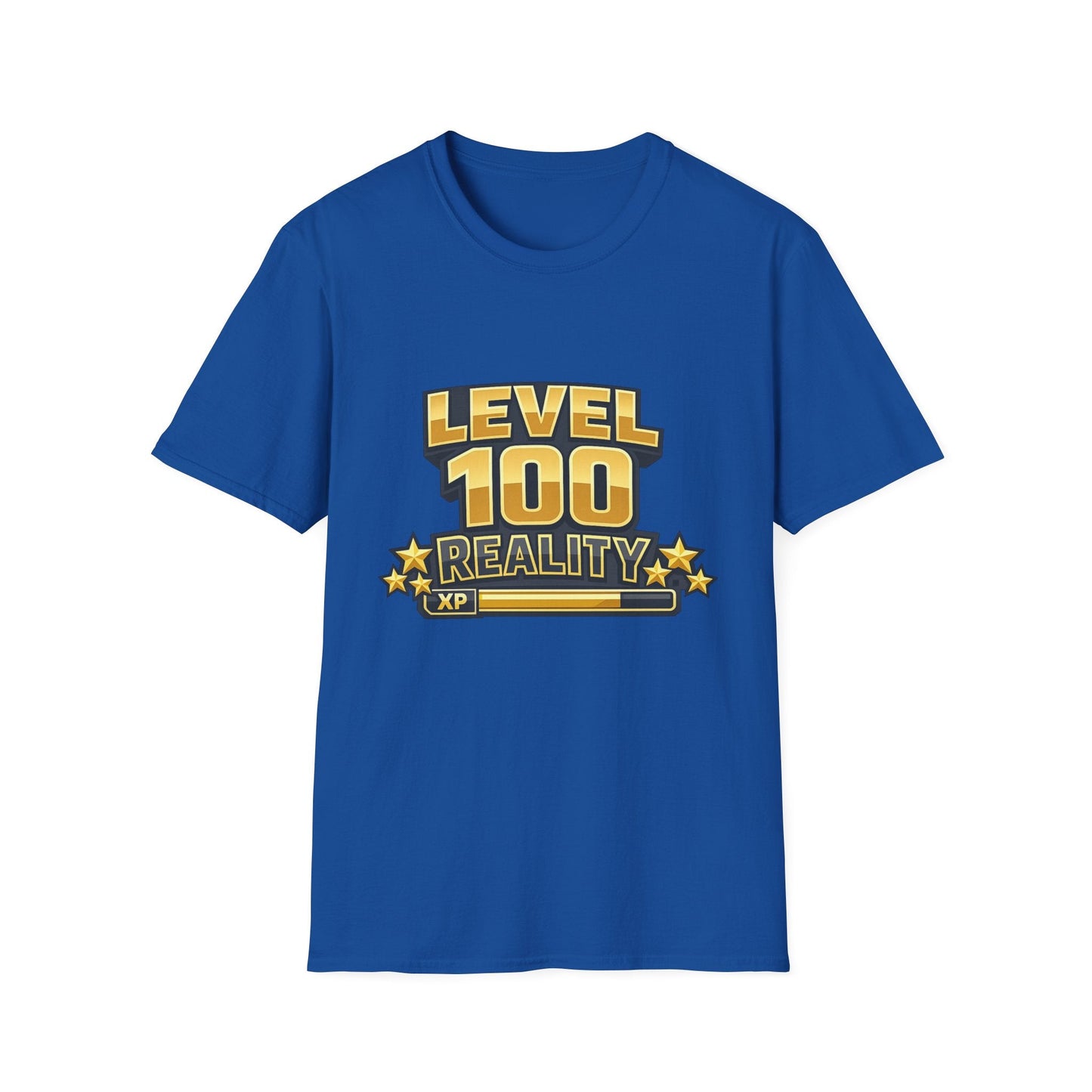 Level 100 Reality T-Shirt — Gamer XP Milestone Tee Printify