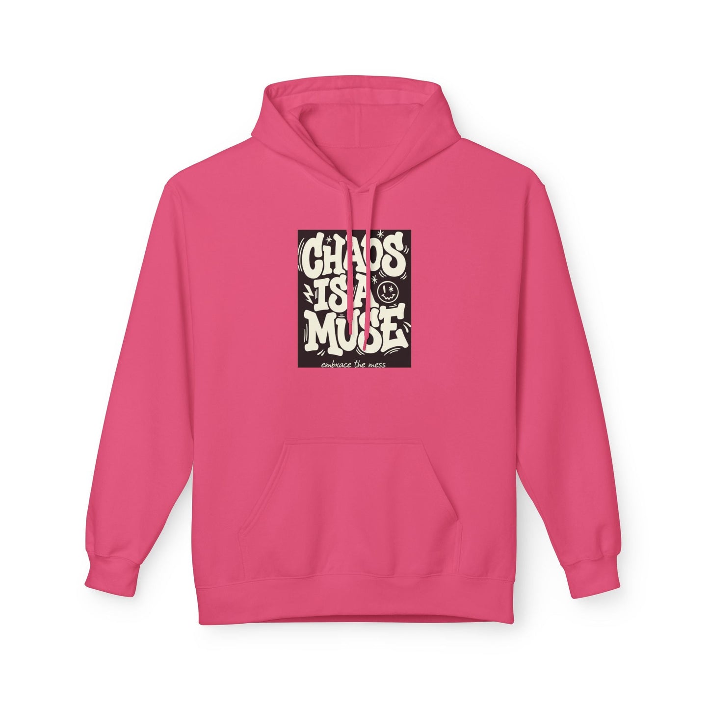 Chaos Is A Muse Hoodie — Retro Psychedelic Graphic Pullover Printify