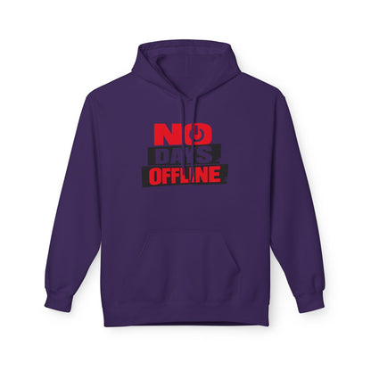 No Days Offline Hoodie — Gamer / Streamer Graphic Pullover Printify