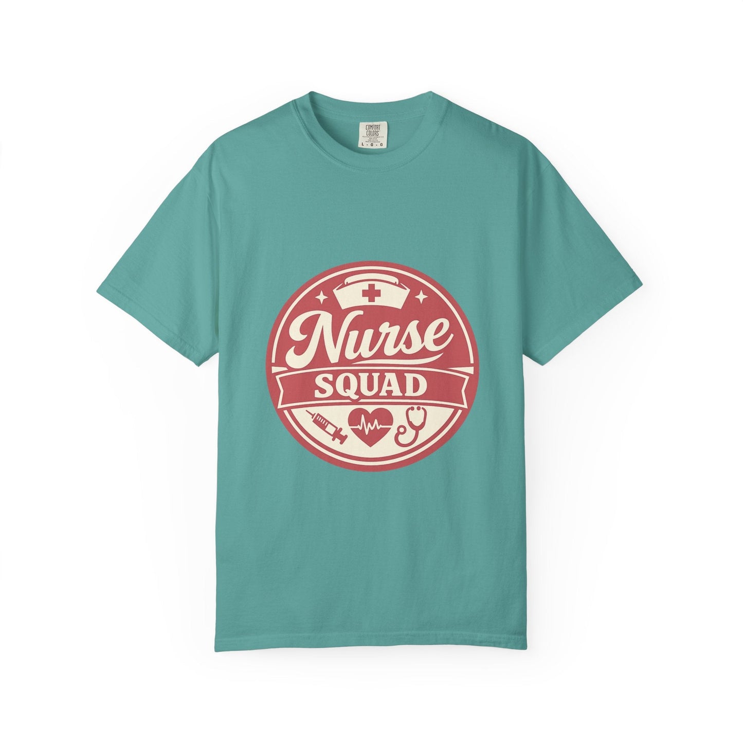 Nurse Squad T-Shirt — Retro Medical Badge Tee for Nurses & Healthcare Teams Printify