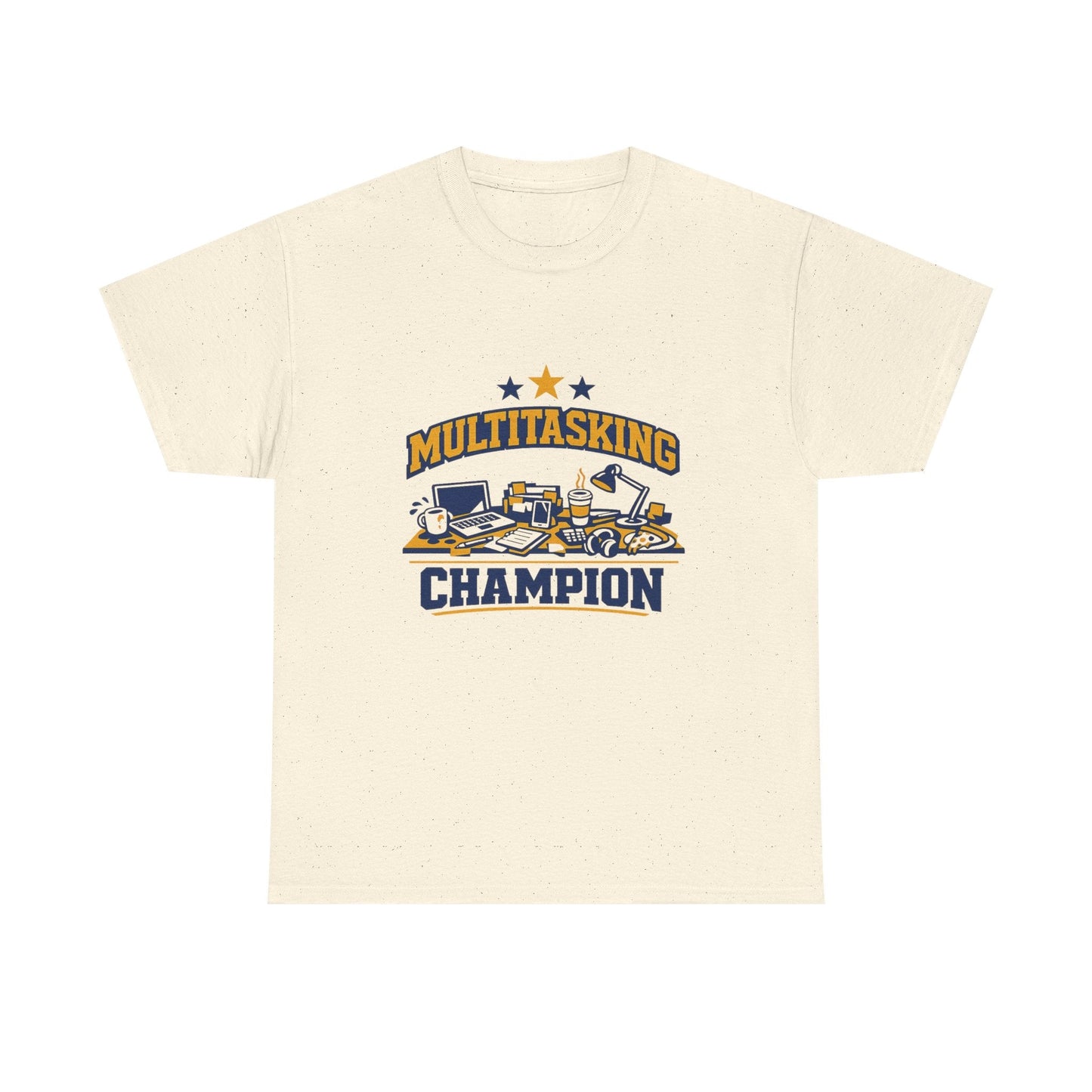 Multitasking Champion Tee — Funny Work From Home Gift Shirt Printify