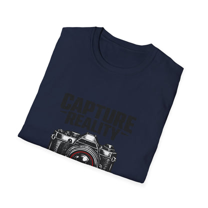 Photography T-Shirt — "Capture Reality" Camera Tee (No Filter Needed) Printify