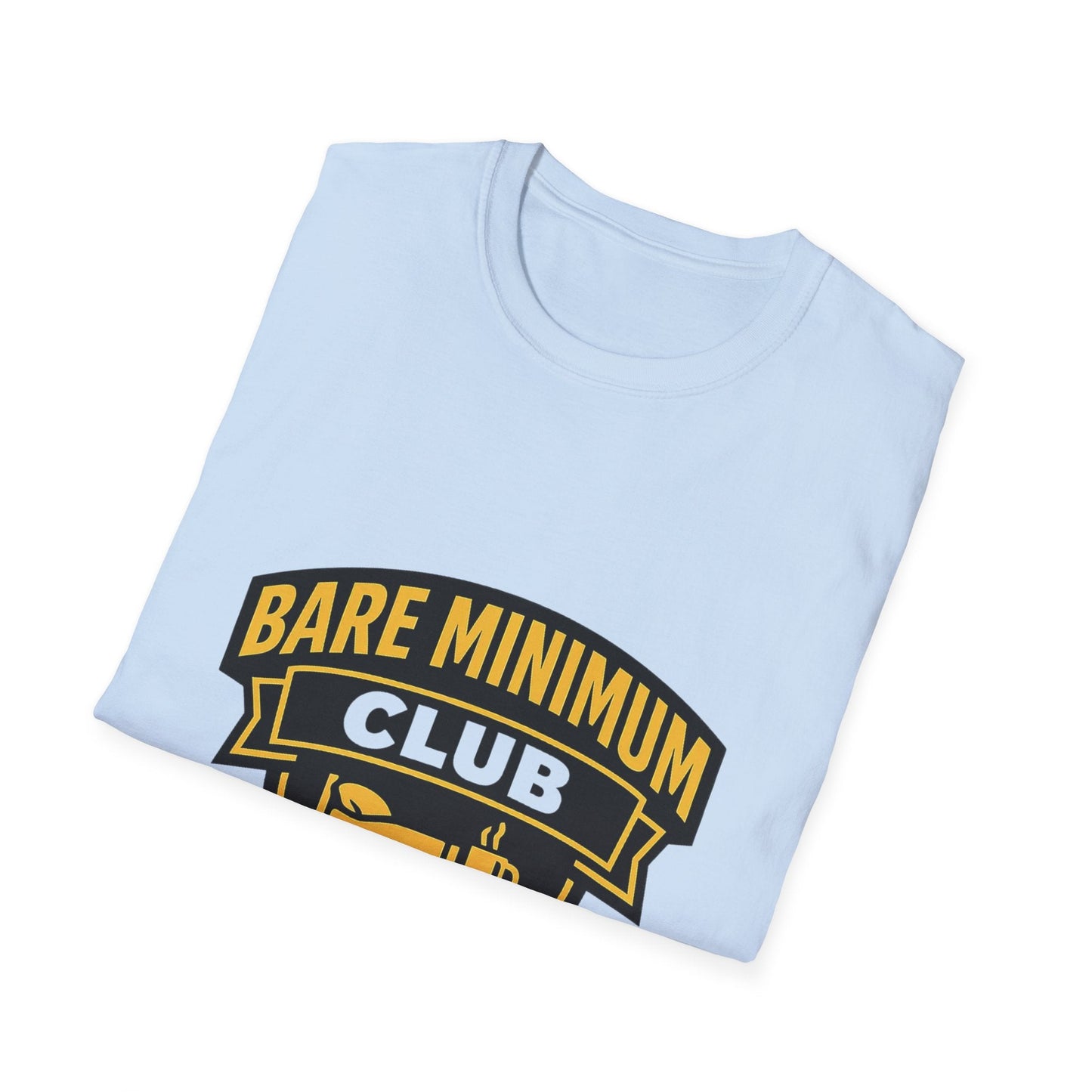 Unisex Bare Minimum Club Graphic T-Shirt – Funny Minimalist Lifestyle Tee Printify
