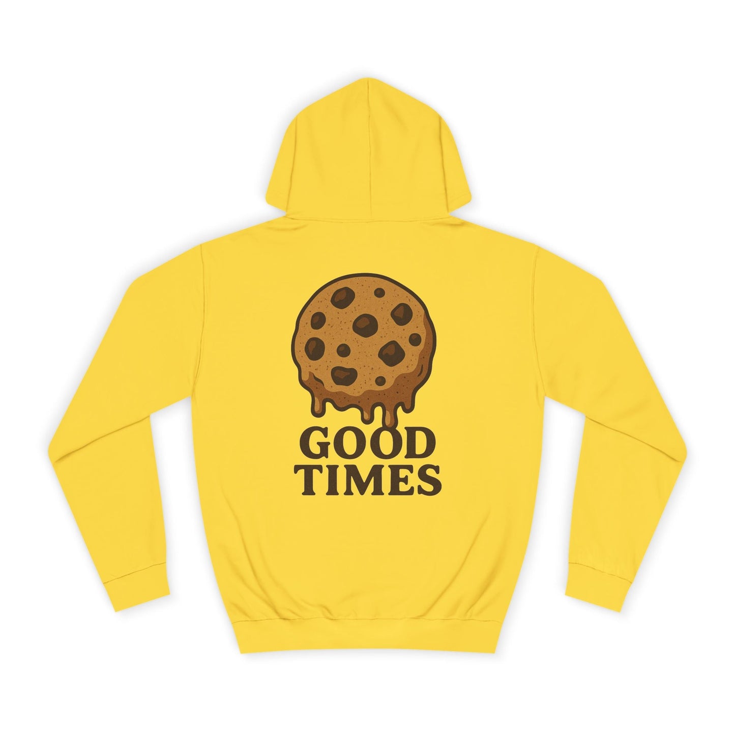 Unisex Cookie “Good Times” Hoodie – Chocolate Chip Graphic Sweatshirt Printify