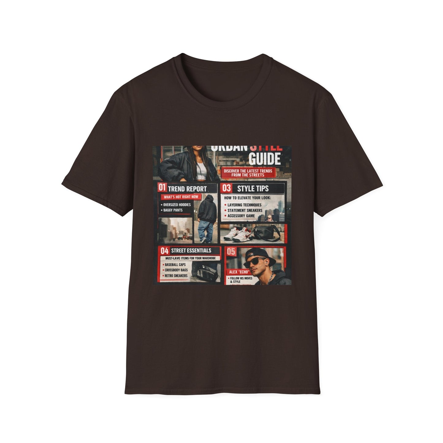 Urban Style Guide T-Shirt — Vintage Streetwear Graphic Tee Printify
