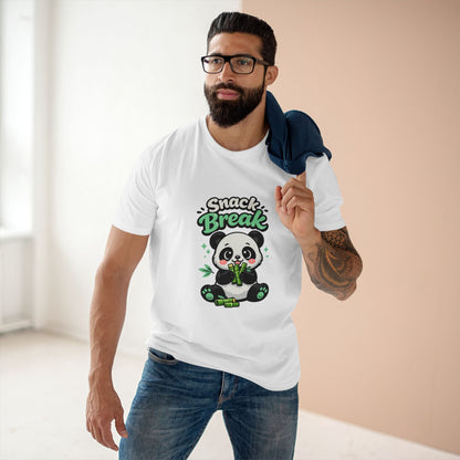 Snack Break Panda T-Shirt — Cute Panda Eating Bamboo Graphic Tee Printify
