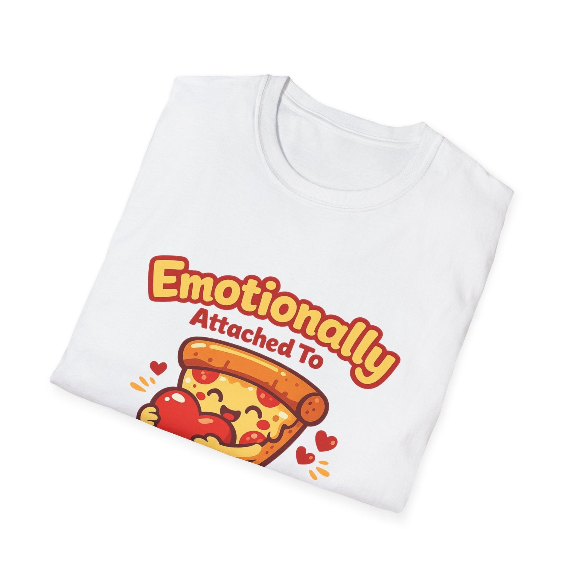 Pizza Lover T‑Shirt — "Emotionally Attached to Pizza" Cute Graphic Tee Printify