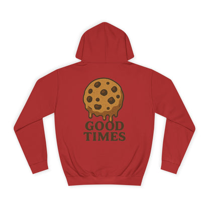 Unisex Cookie “Good Times” Hoodie – Chocolate Chip Graphic Sweatshirt Printify