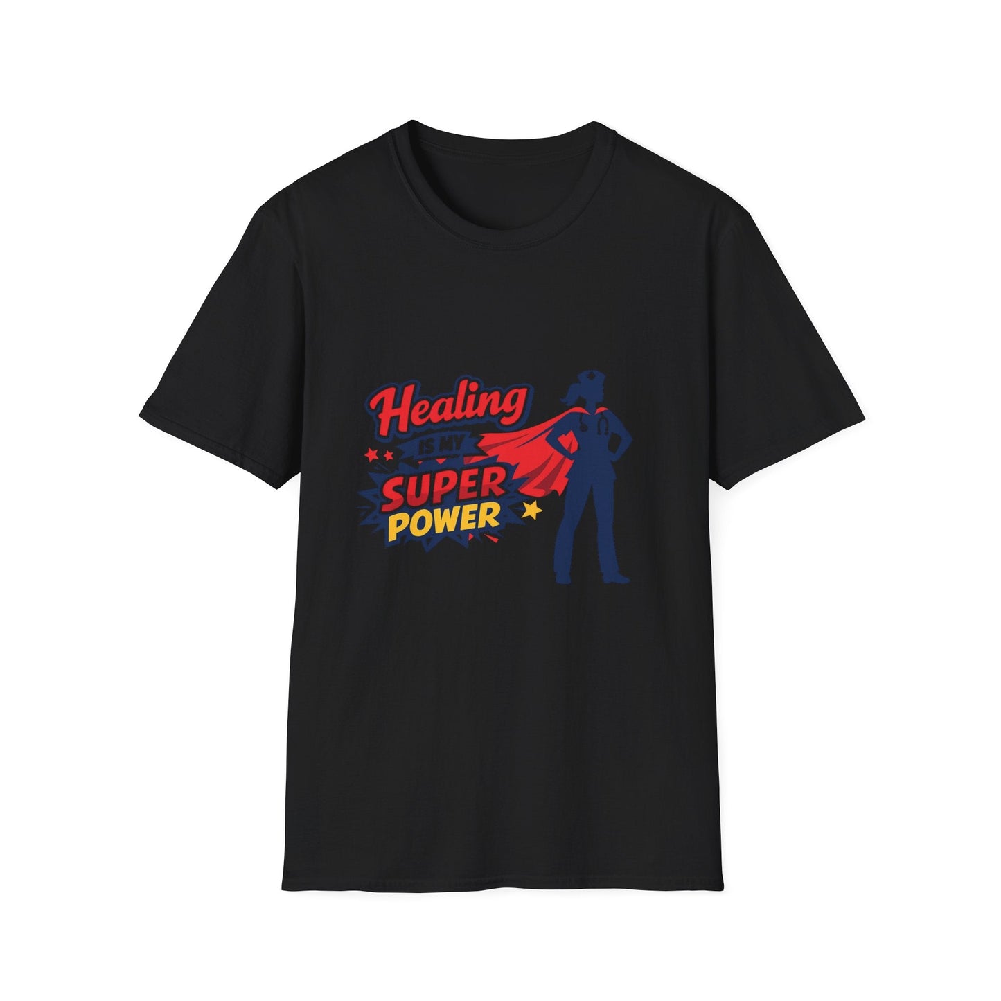 Healing Is My Superpower T-Shirt — Nurse/Healer Superhero Tee Printify