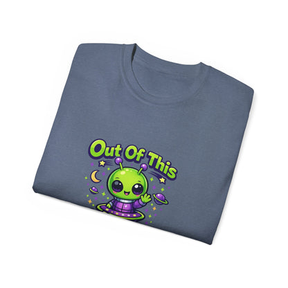 Out of This World Cute Alien Graphic T-Shirt Printify