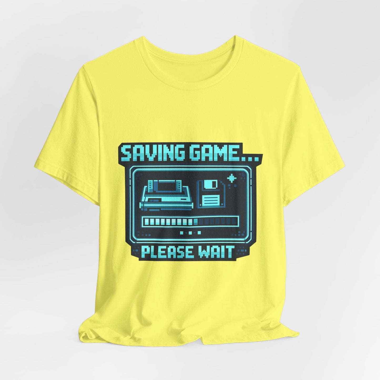 Saving Game Please Wait T-Shirt — Retro Gaming Console Tee