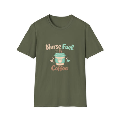 Nurse Fuel Coffee T-Shirt Printify