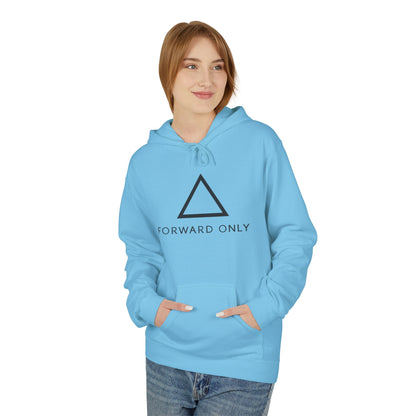 Hoodie — Minimal "Forward Only" Triangle Logo Pullover