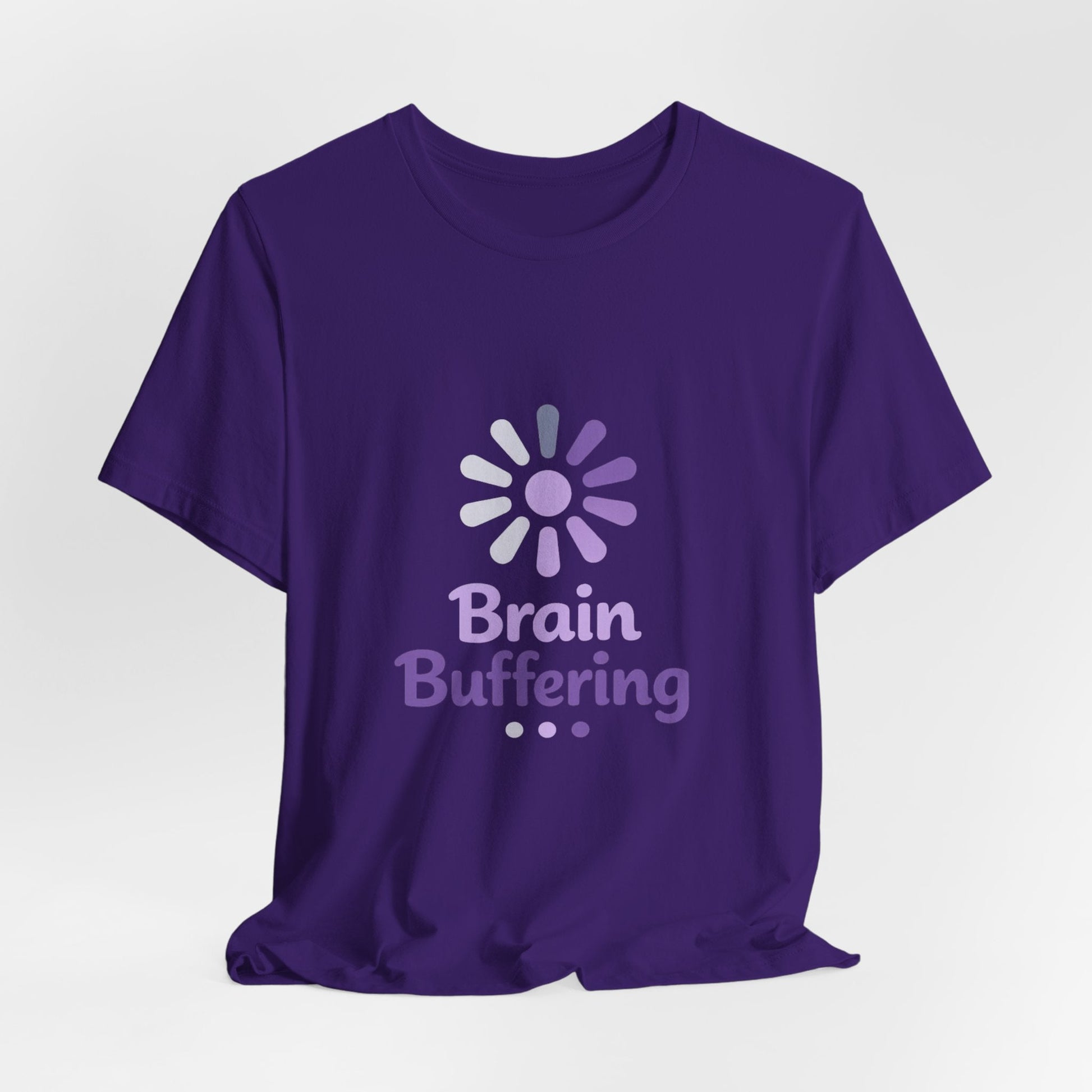 Brain Buffering T-Shirt — Funny Loading Graphic Tee for Neurodivergent & Mental Health Awareness Printify
