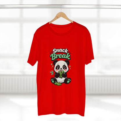 Snack Break Panda T-Shirt — Cute Panda Eating Bamboo Graphic Tee Printify