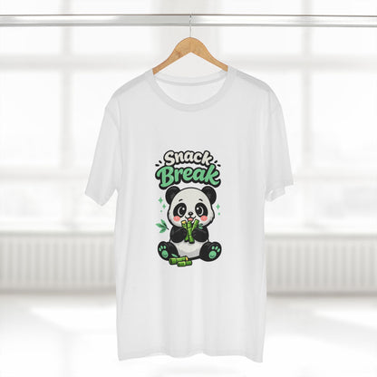 Snack Break Panda T-Shirt — Cute Panda Eating Bamboo Graphic Tee Printify