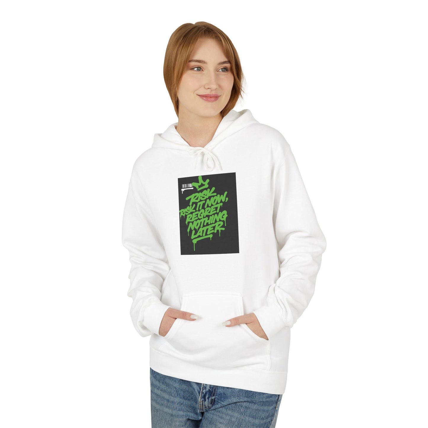 Retro Green Script Graphic Hoodie — "Push Your Limits" Streetwear Pullover Printify