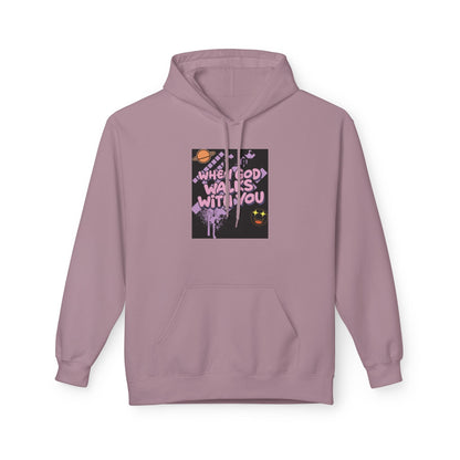 Where God Walks With You Hoodie — Faith-Based Comfort Pullover Printify