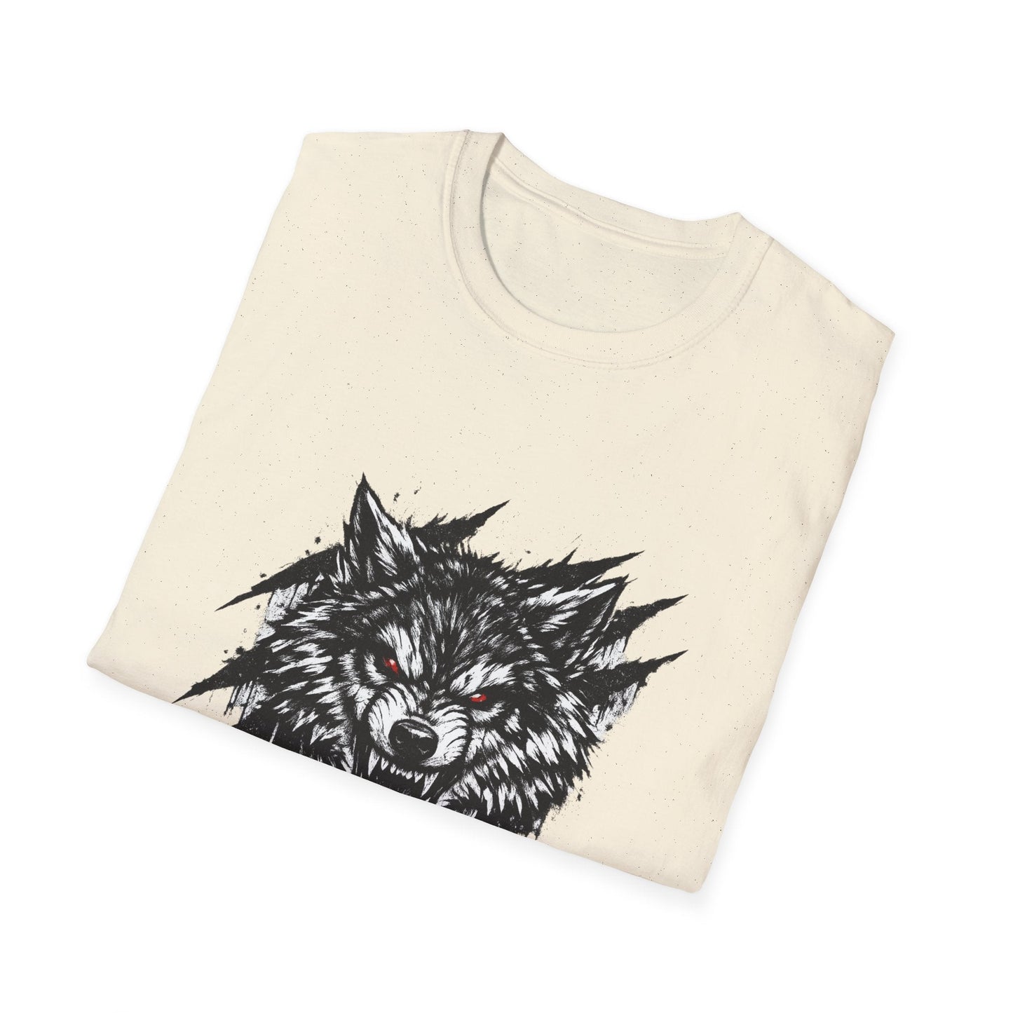 Wolf "Lone Instinct" T-Shirt - Graphic Storm Wolf Tee Printify