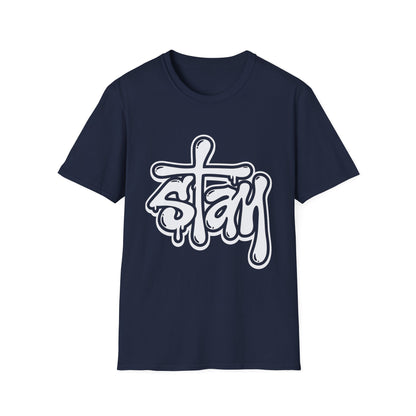 Stay Graffiti T-Shirt — Urban Streetwear Tee with Bold Script