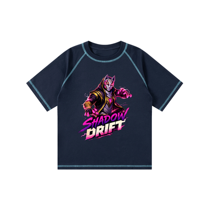 Loose Contrast-Stitched Kids' T-Shirt
