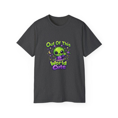 Out of This World Cute Alien Graphic T-Shirt Printify