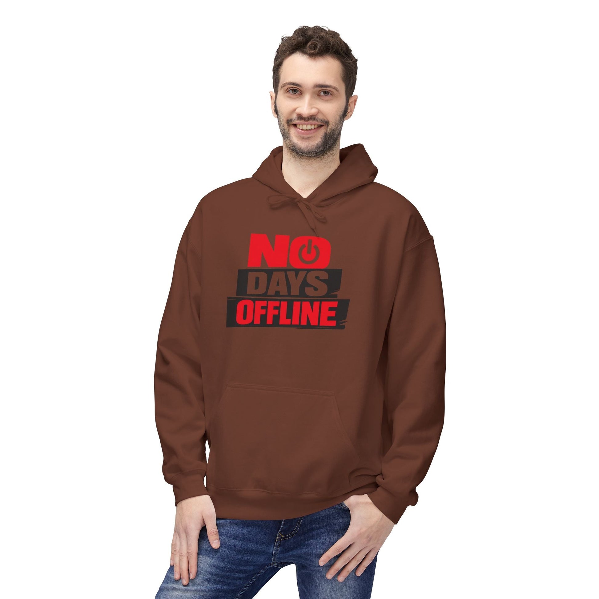 No Days Offline Hoodie — Gamer / Streamer Graphic Pullover Printify