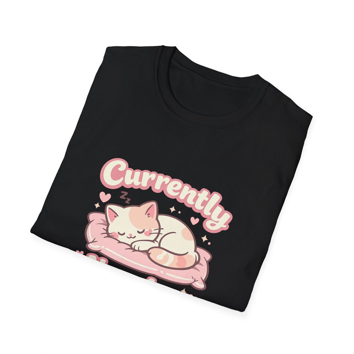 Cat Napping T-Shirt — Cute Sleeping Cat Tee for Cat Lovers Printify