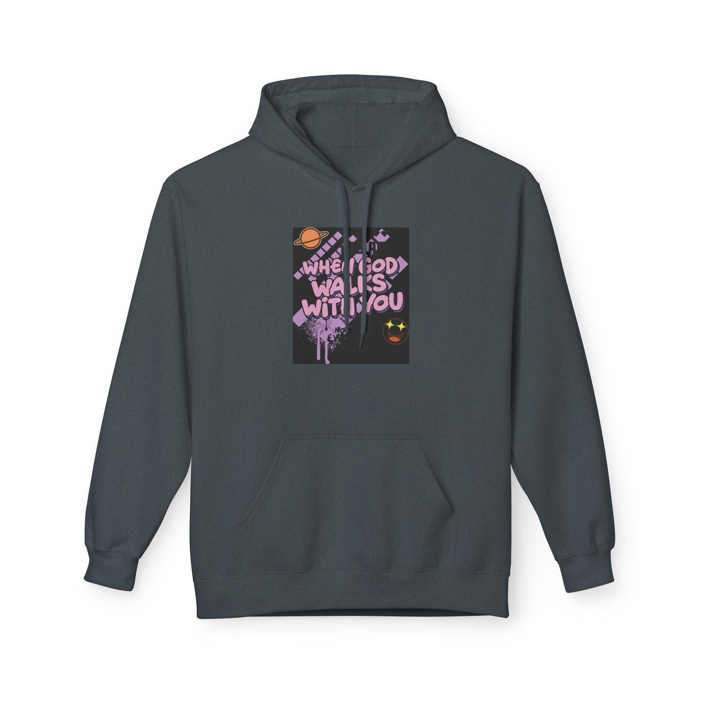 Where God Walks With You Hoodie — Faith-Based Comfort Pullover Printify