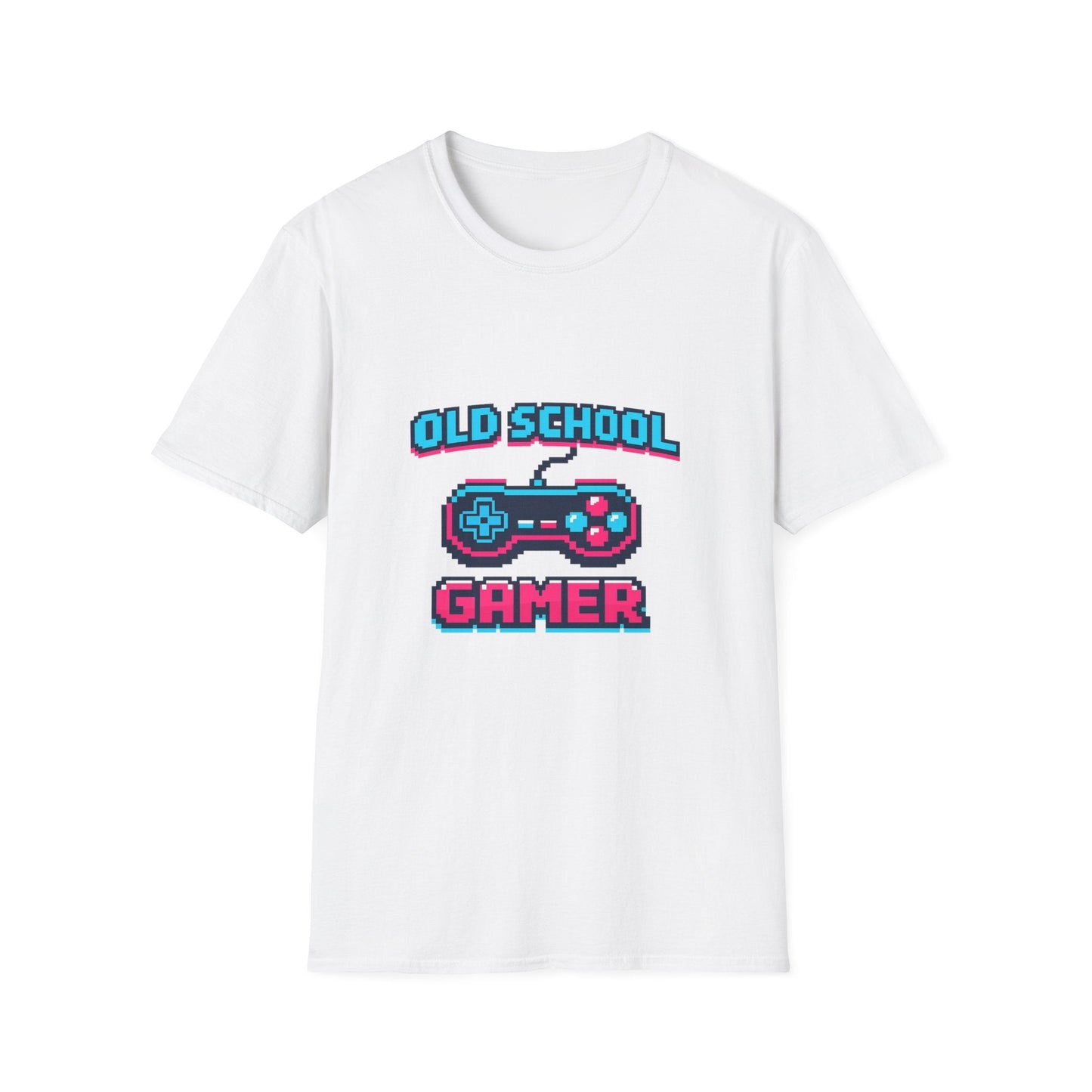 Old School Gamer T-Shirt — Retro Video Game Controller Tee Printify