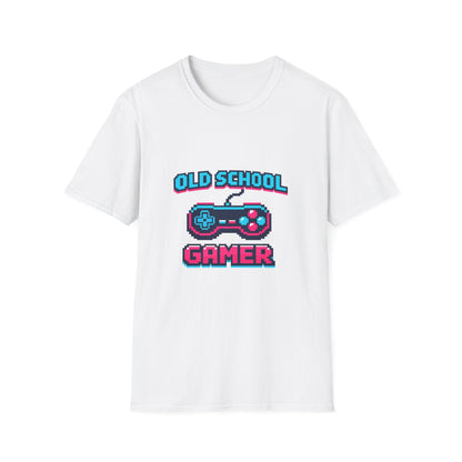 Old School Gamer T-Shirt — Retro Video Game Controller Tee Printify