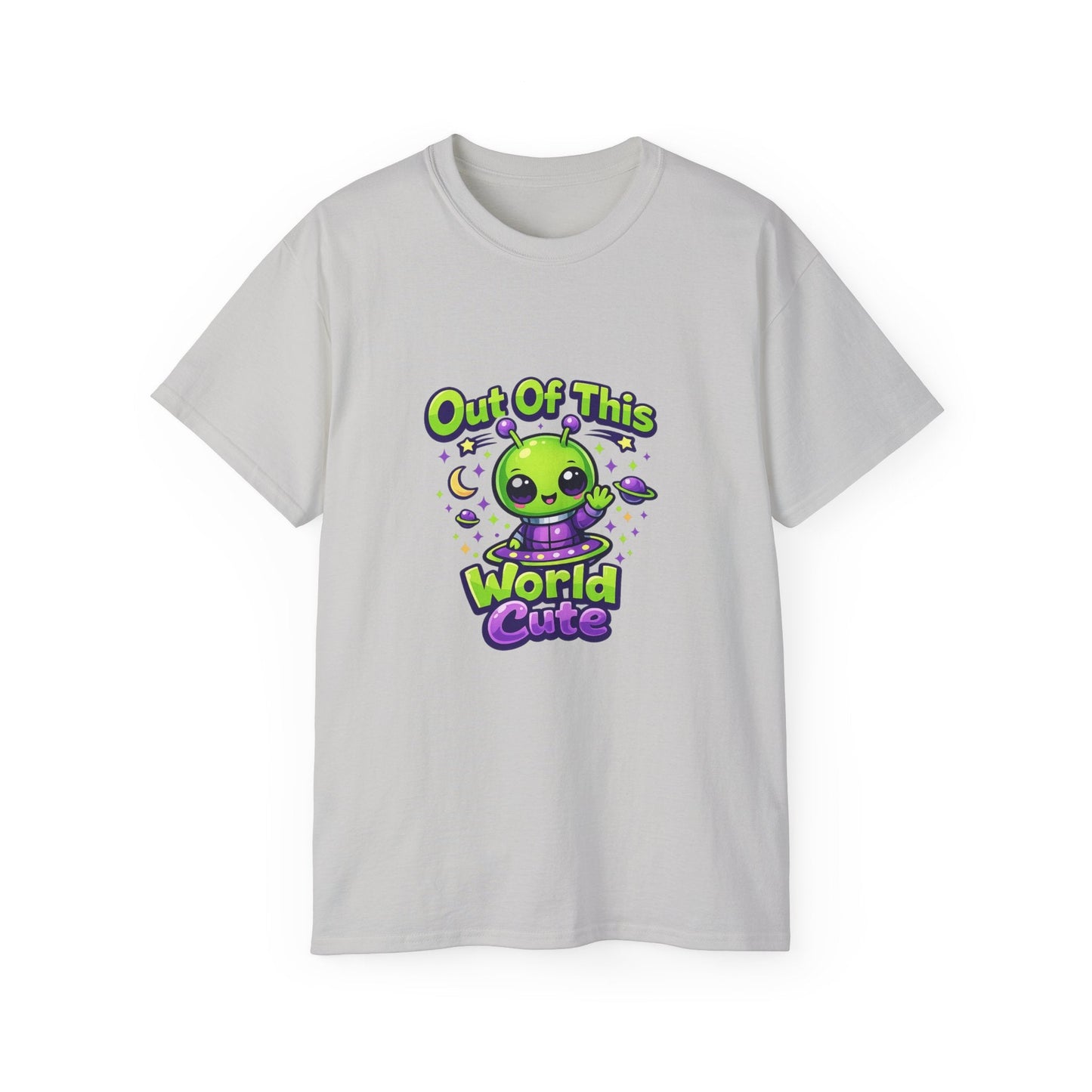Out of This World Cute Alien Graphic T-Shirt Printify