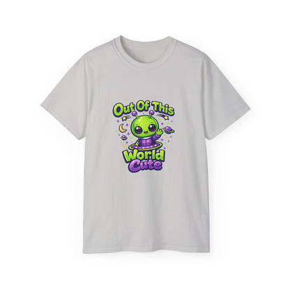 Out of This World Cute Alien Graphic T-Shirt Printify