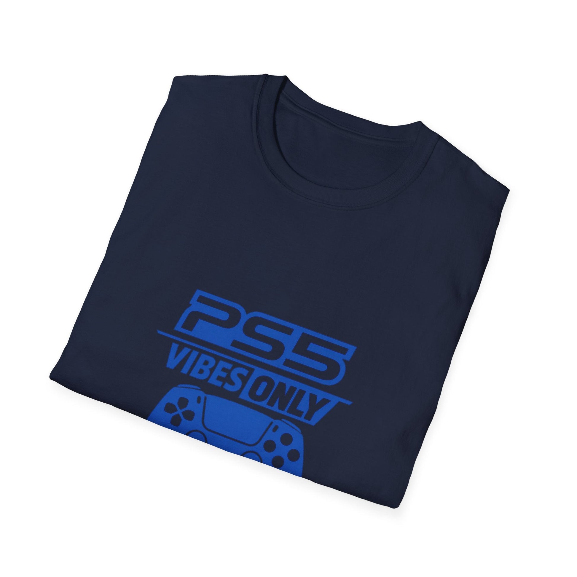 PS5 Vibes Only T-Shirt — Gamer Controller Graphic Tee Printify