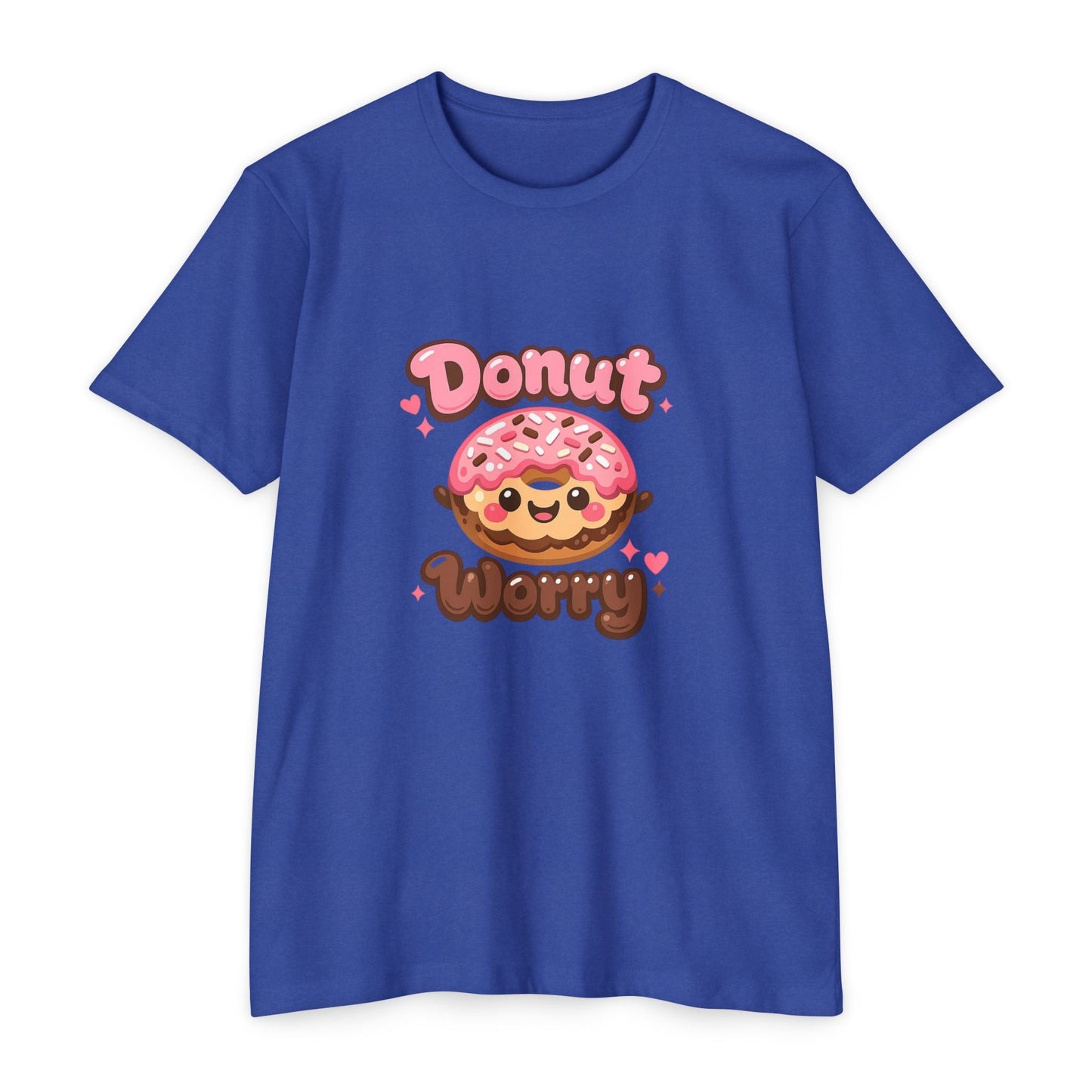 Donut Worry T-Shirt — Cute Kawaii Doughnut Graphic Tee Printify