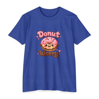 Donut Worry T-Shirt — Cute Kawaii Doughnut Graphic Tee Printify