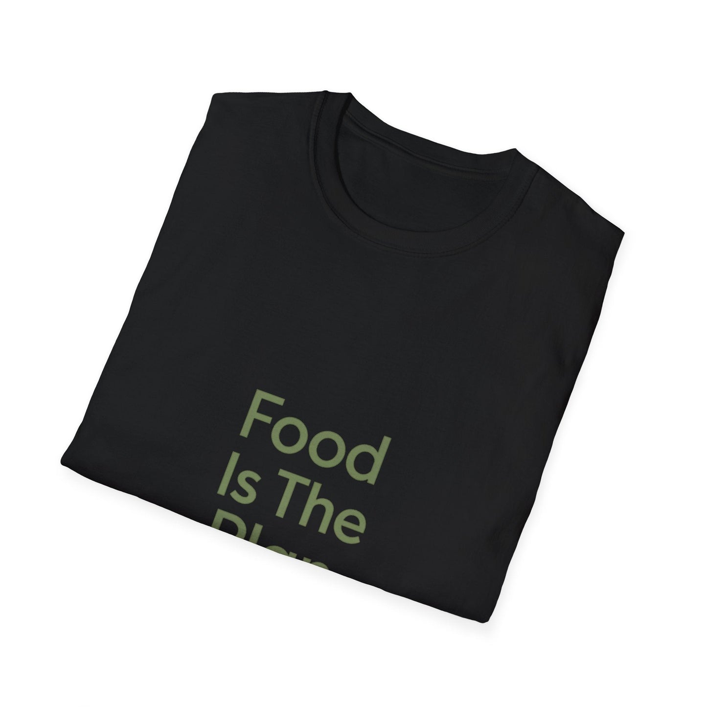 Food Is The Plan T-Shirt — Funny Foodie Tee for Meal Lovers & Food Planners Printify