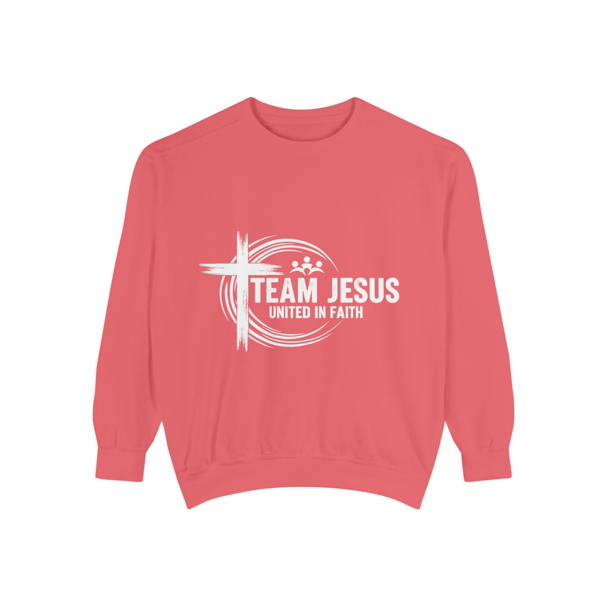 Team Jesus Crewneck Sweatshirt — Faith-Based Christian Graphic Pullover
