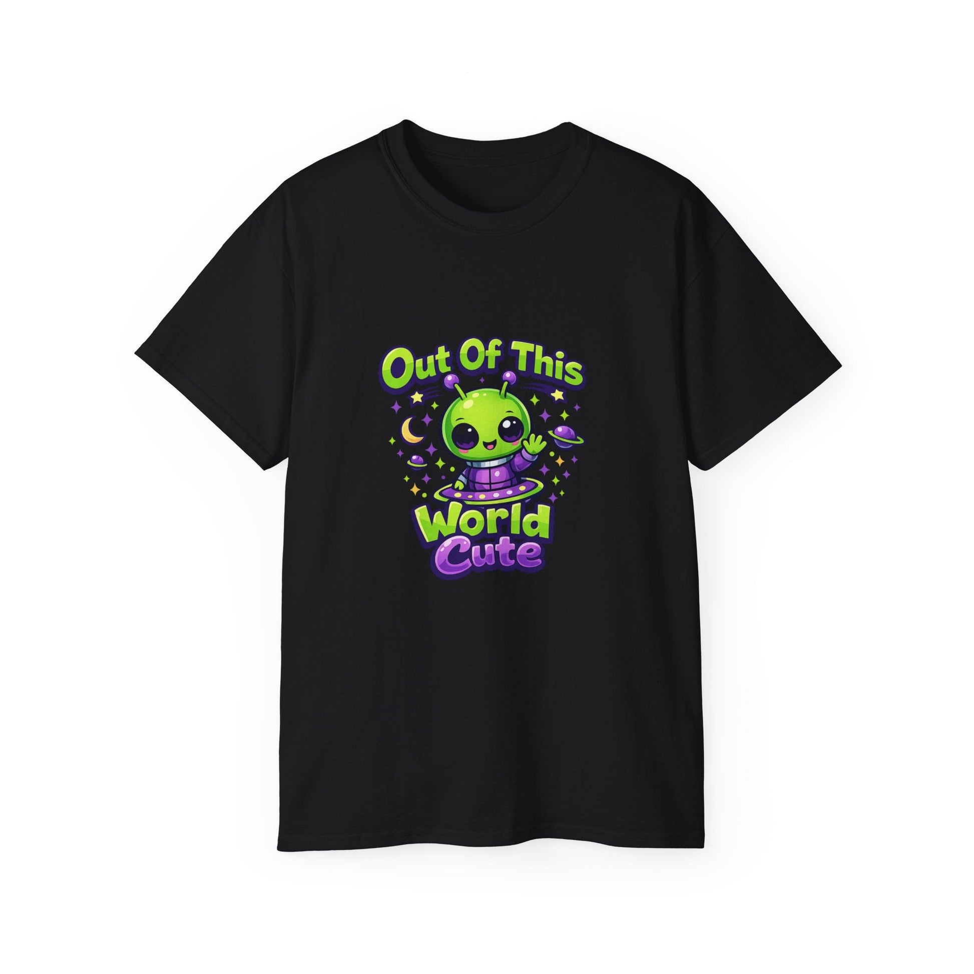 Out of This World Cute Alien Graphic T-Shirt Printify