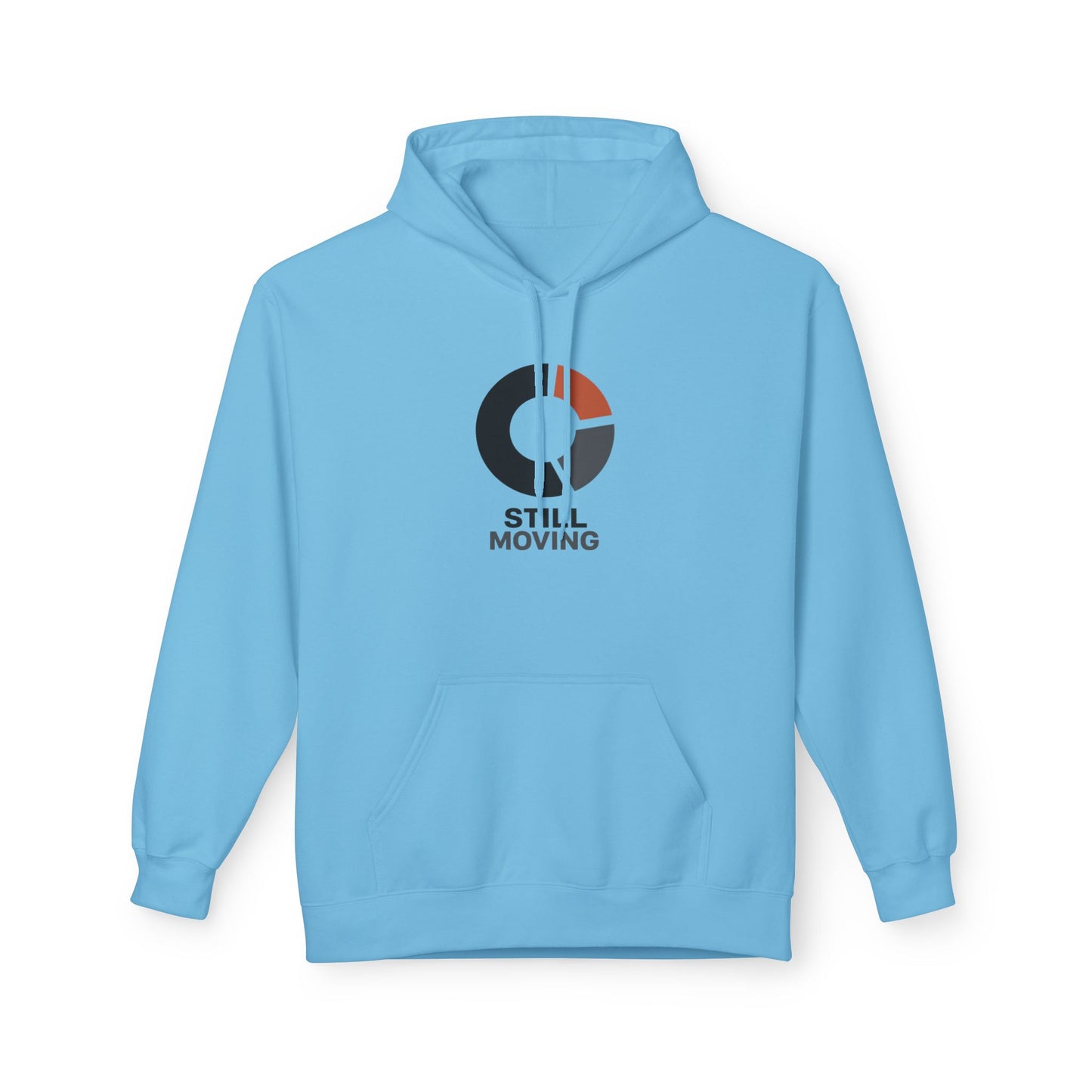 Still Moving Logo Hoodie — Minimalist Motivational Pullover